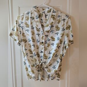 Kuhl Women's Elsie Lemon Print Button-Up Top